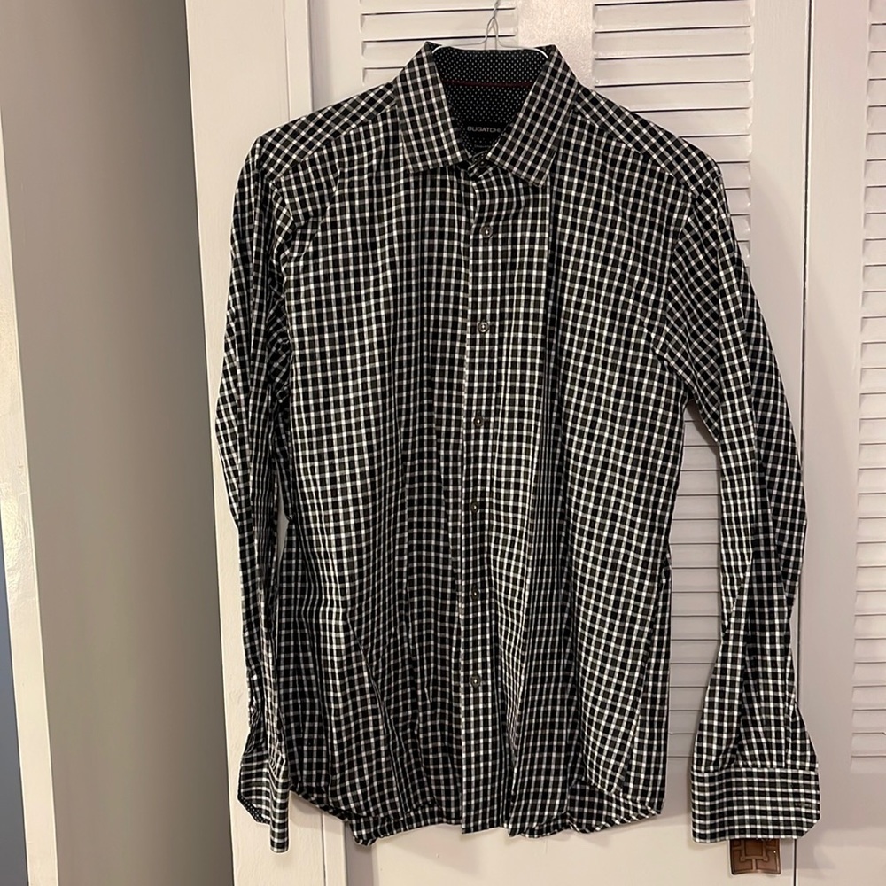 Men’s Large Bugatchi Dress Shirt in Black
